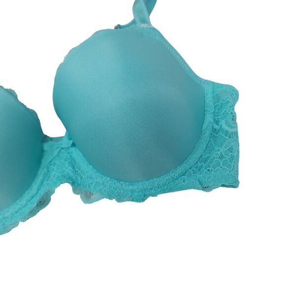 Victoria's Secret Dream Angels Push-Up Bra Size 32D Green - Picture 3 of 9